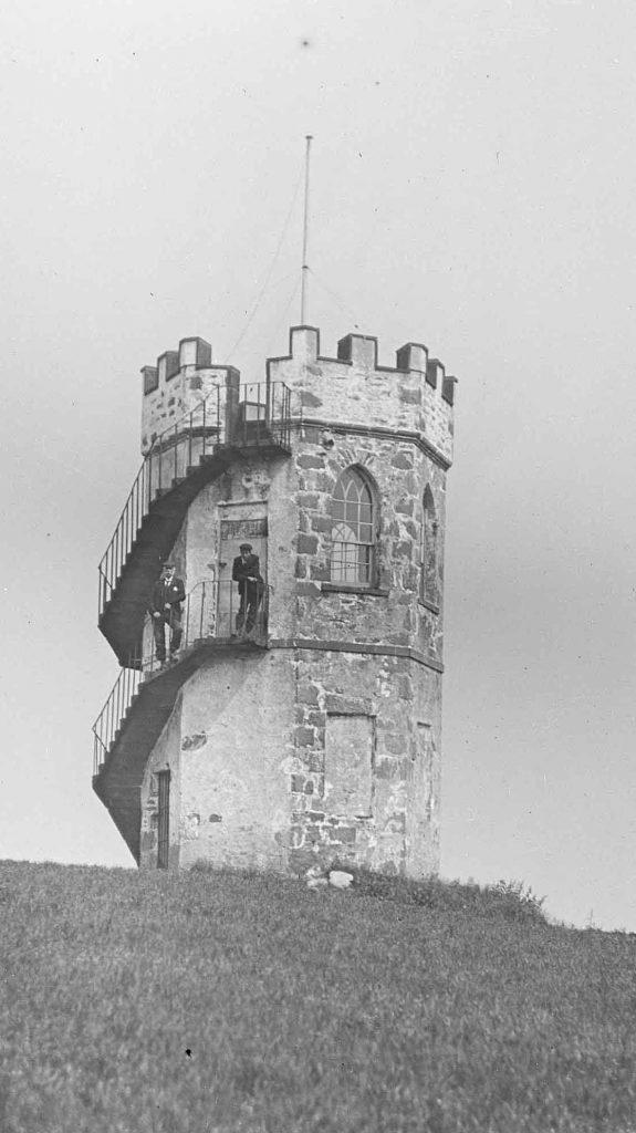 Gartincaber Tower, Doune, pre 1940s, image by Thomas W. J. Leishman (1885 – 1965), 