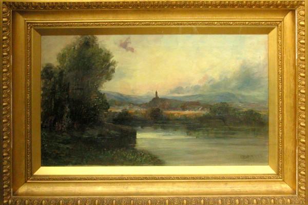 The Wallace Monument and the River Forth, 1898, Edmund Baker