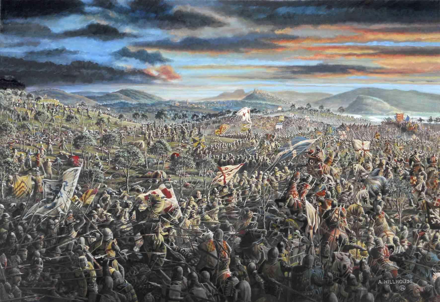 The Battle of Bannockburn happened in 1314