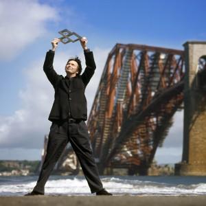 Below the Forth Rail Bridge