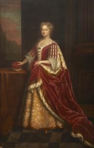 Image show portrait of Queen Caroline of Ansbach (1683 -1737)